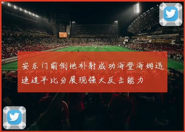 安东门前倒地补射成功海登海姆迅速追平比分展现强大反击能力
